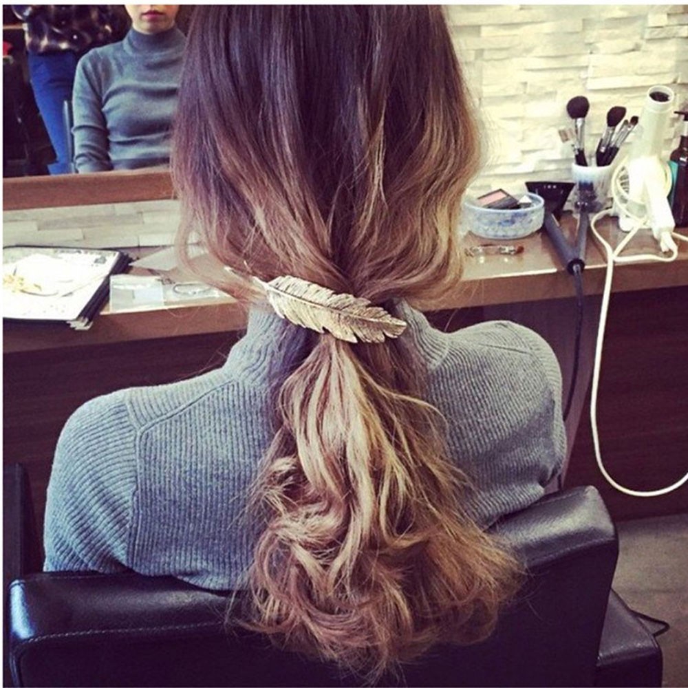 Kẹp tóc hình lông vũ nữ tính trẻ trung