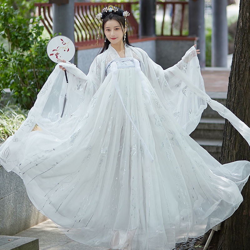 Set Hán phục cổ trang dáng dài cổ điển cho nữ