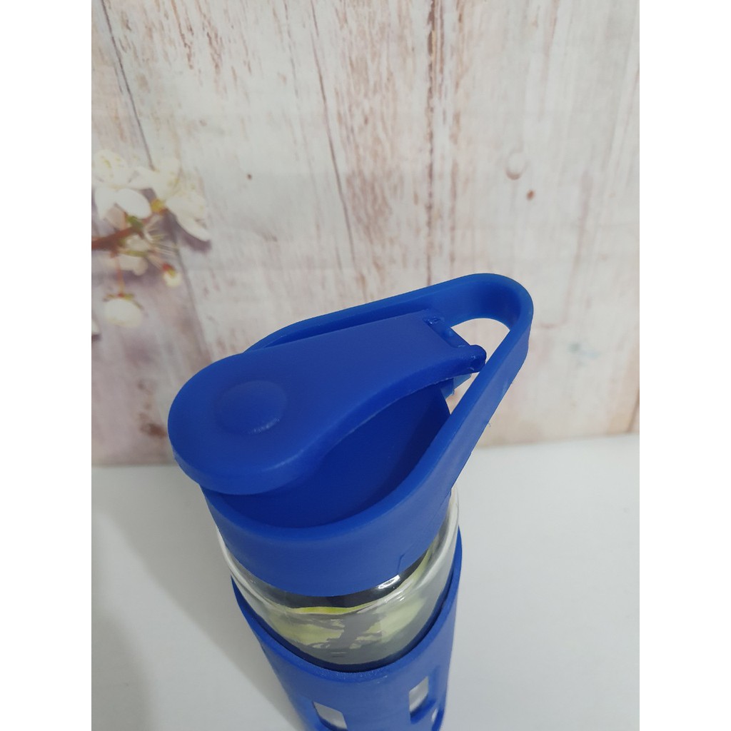 Bình thủy tinh thể thao Tona Glass có bọc nhựa chống bể vỡ