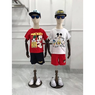 Bộ thun cộc tay bé trai mickey dư xịn