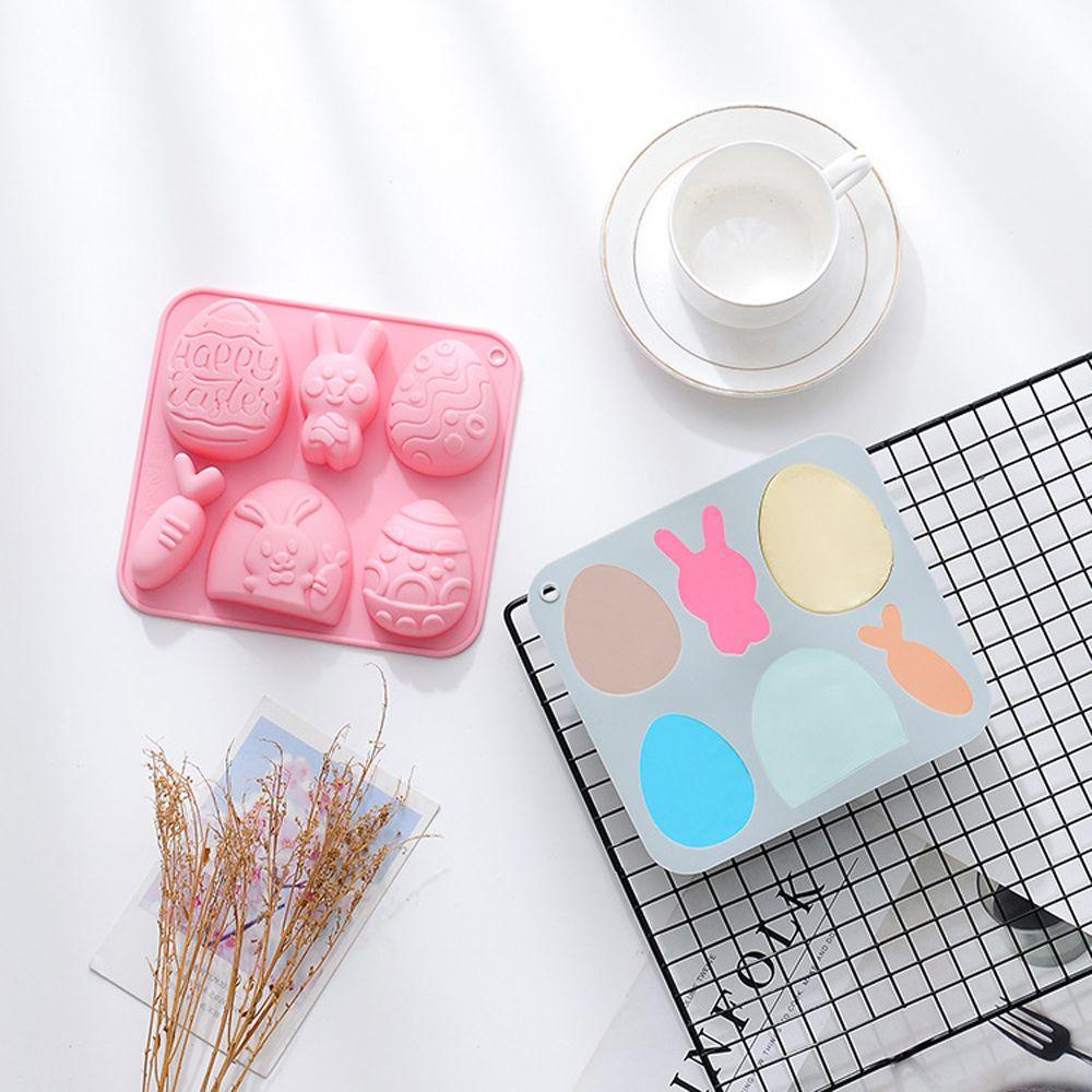 Khuôn Silicon Làm Bánh Kẹo Hình Thỏ Phục Sinh Dễ Thương