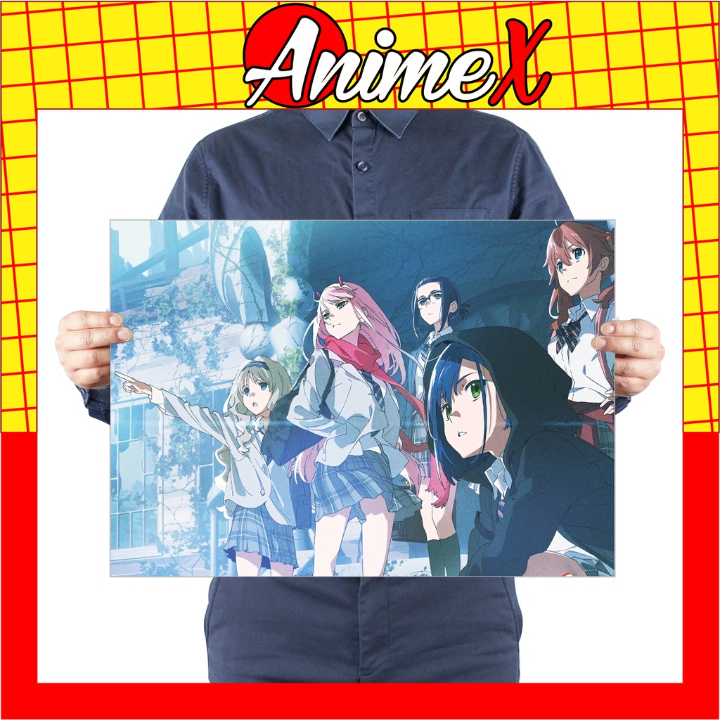 Tấm Poster Áp Phích A3 Anime Darling in the FranXX - Chiến Trận Người Máy - DarliFra - DariFura Dán Tường - By AnimeX