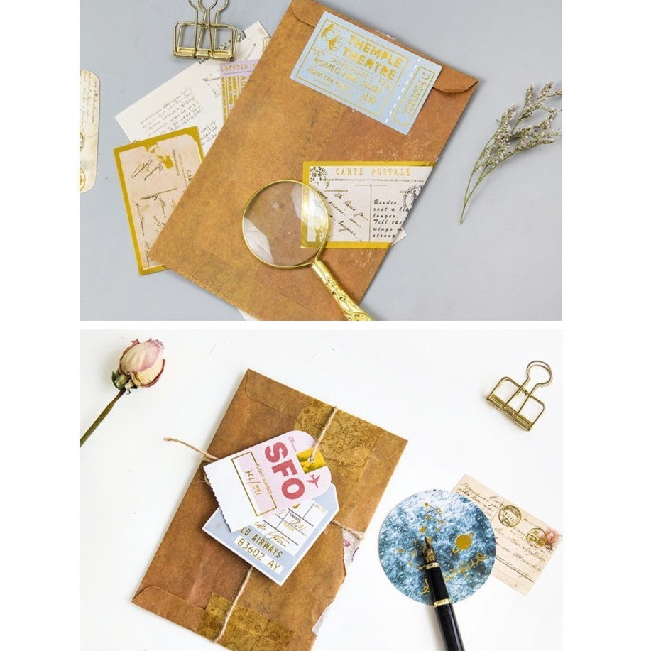 Gói 24 sticker nhũ SG2401 Gachini