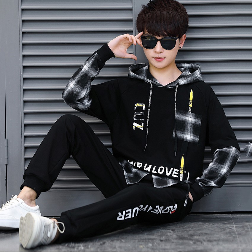 Bộ Quần Áo Nỉ Nam Thu Đông Áo Hoodies CUZ Mũ Trùm Đầu Kết Hợp Quần Jogger Bo Gấu ZENKODLMEN SET NAM 90000123