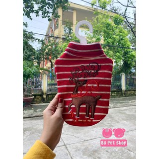 Áo cổ lọ noel cho chó/mèo