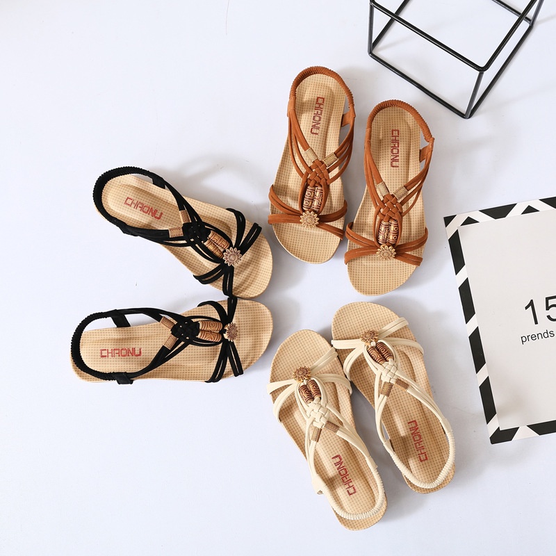 Giày xăng đan IELGY dây size lớn phong cách bohemian thời trang cho nữ