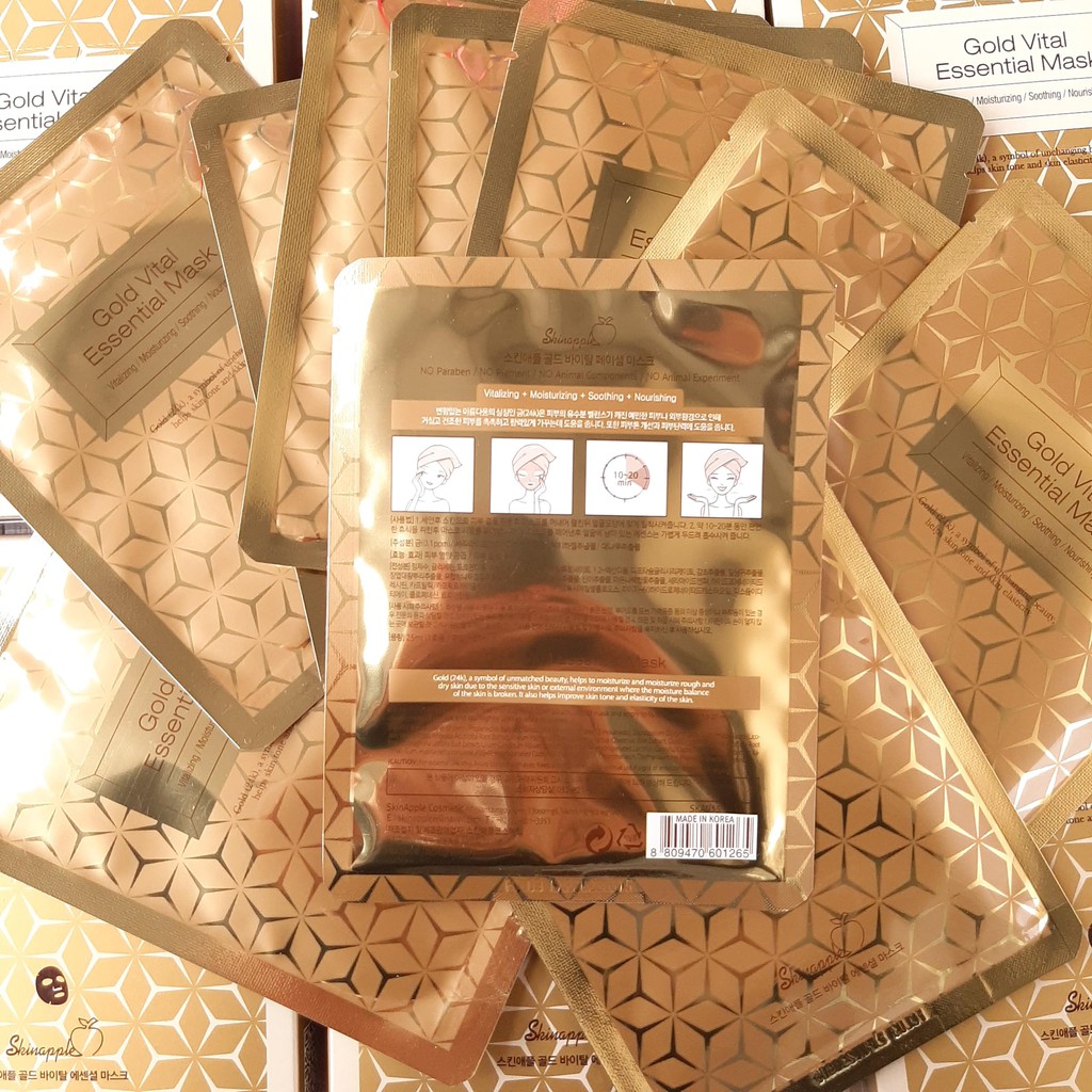 MẶT NẠ VÀNG GOLD VITAL ESSENTIAL MASK [Nội Địa Hàn] | Thế Giới Skin Care