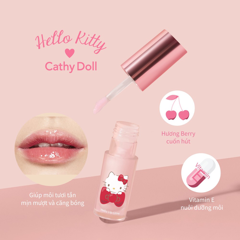 Son Bóng Hello Kitty Cathy Doll Hello Lip Glow 4g | BigBuy360 - bigbuy360.vn