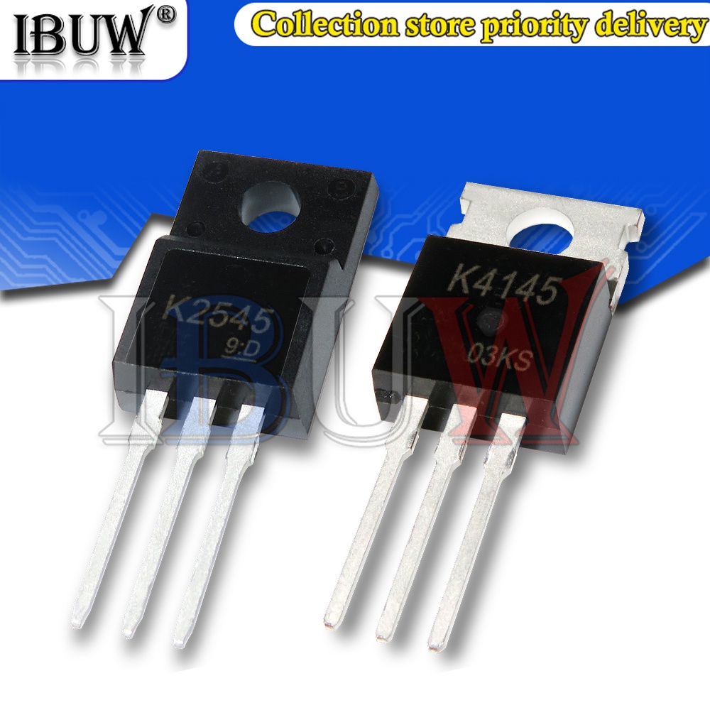 Set 10 Ống Pha Lê 2SK2545 2SK4145 K2545 K4145 TO220F TO-220F Chuyên Dụng