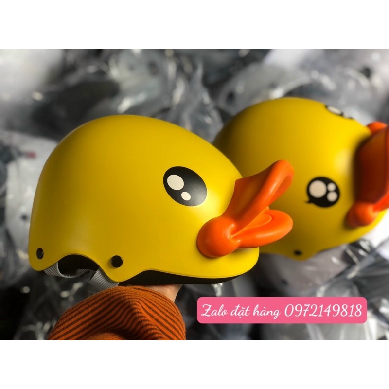 MŨ BẢO HIỂM TRẺ EM & NGƯỜI LỚN CON VỊT VÀNG B - DUCK NGỘ NGHĨNH DỄ THƯƠNG