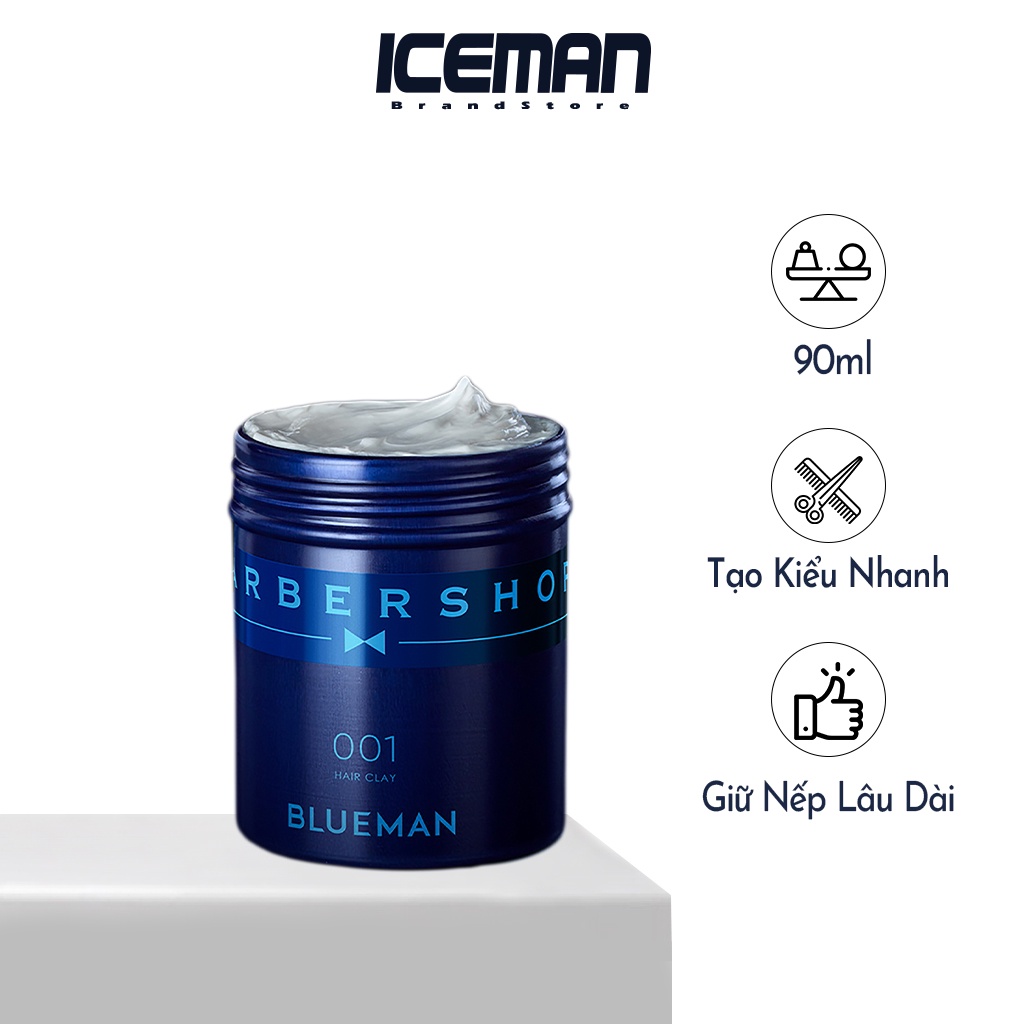 Gel Vuốt Tóc Nam BLUEMAN, Giúp Tạo Kiểu &amp; Giữ Nếp Tóc Dài Lâu