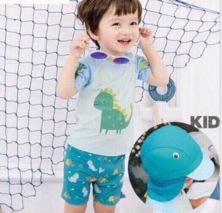 Bộ bơi bé trai kèm mũ (sỉ)