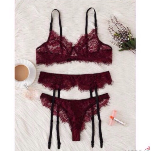 Đồ lót sexy kèm kẹp tất ren sexy có gọng, Sexy lace underwear | BigBuy360 - bigbuy360.vn