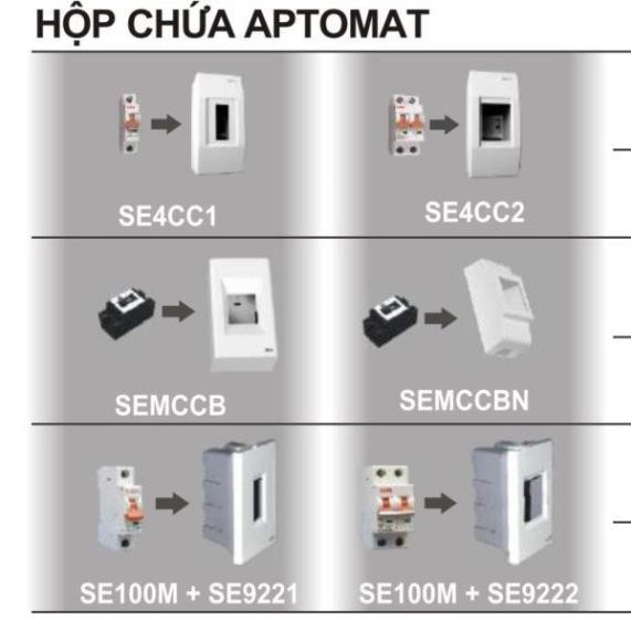 [CHÍNH HÃNG LIOA] Hộp át cầu dao (APTOMAT) LIOA lắp với át 1 pha, 2 pha lắp nổi