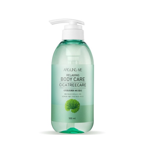 Sữa Tắm rau má Around Me Chăm Sóc Da Mụn Nhạy Cảm Welcos around me body care cicatreecare 500ml