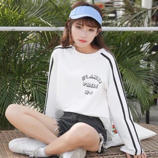 Áo croptop hót tay sọc x-c