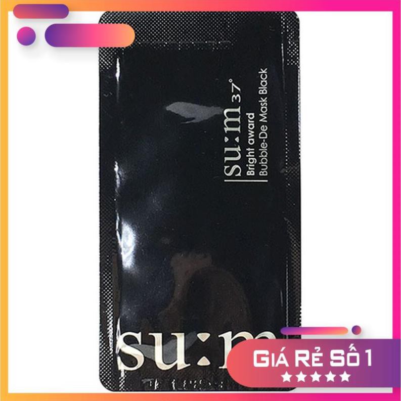 Gói sample Mặt nạ sủi bọt thải độc tố Su:m 37 Bright Award Bubble-De Mask Black