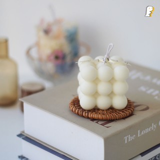 [Hàng có sẵn] Nến thơm Korea khối Rubik tròn