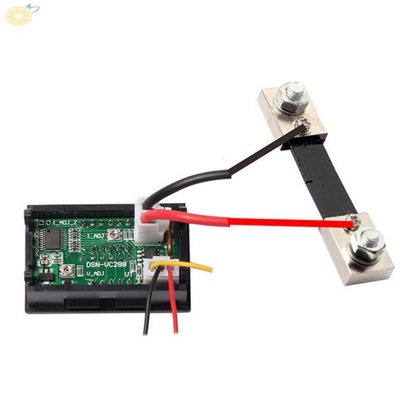 Bộ dụng cụ Vôn kế tích hợp Ampe kế cao cấp 10A/50A/100A 0.28&quot;