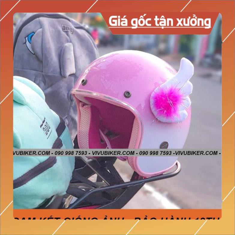 [Giống ảnh] Cánh thiên thần Cupid gắn nón bảo hiểm 3/4 - Cánh FungFing Thái Lan - Phụ kiện Fung Fing