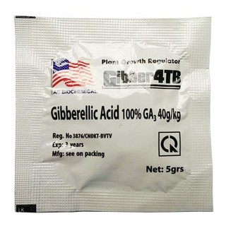 Gibber 4TB GA3 gói 1 viên 5gr - Thuốc kích thích sinh trưởng Gibberrellic Acid 100%