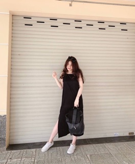 Đầm maxi dây