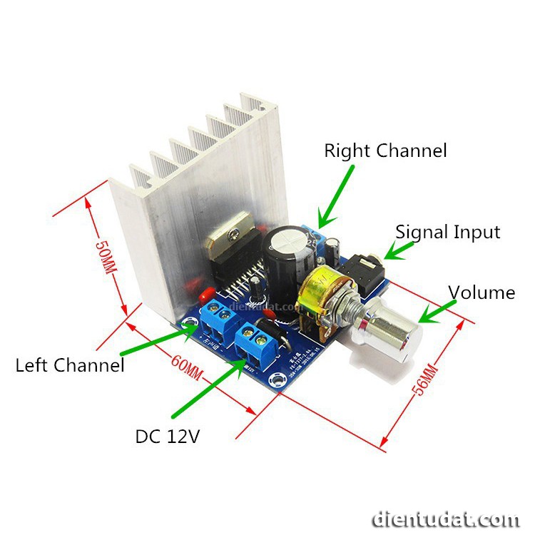 Mạch TDA7377 khuếch đại âm thanh 2x35W