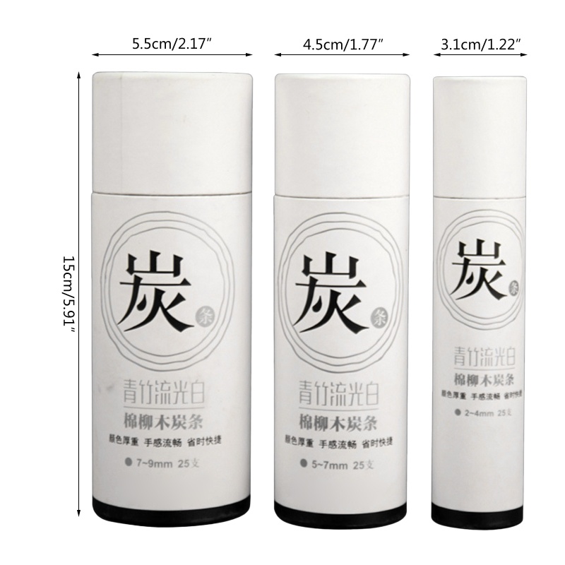 Bộ 25 Cây Bút Chì Than Để Vẽ Tranh DIY Tiện Dụng Và Bền