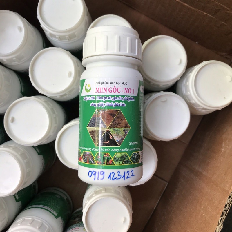 Men gốc NO1 250ml ủ phân, xử lý rác hữi cơ , phân chồng ... nhanh hoai mục