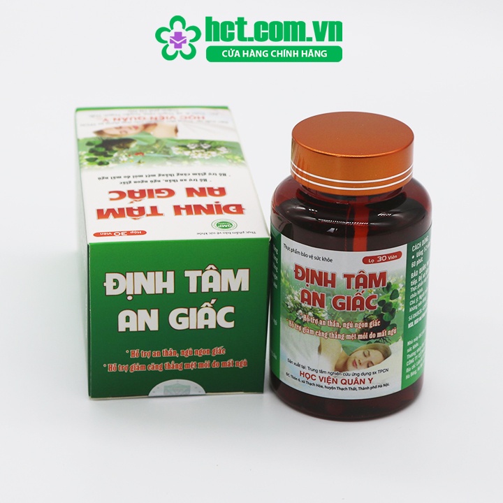Định Tâm An Giấc Học Viện Quân Y Hộp 30 Viên