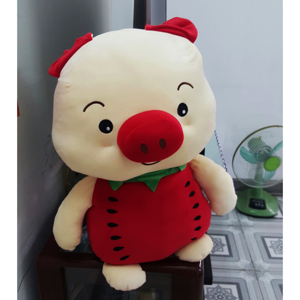 GẤU BÔNG HEO TRÁI DƯA HẤU (30CM ---&gt;70CM) VẢI MINISO SIÊU MỊN, HÀNG LOẠI 1