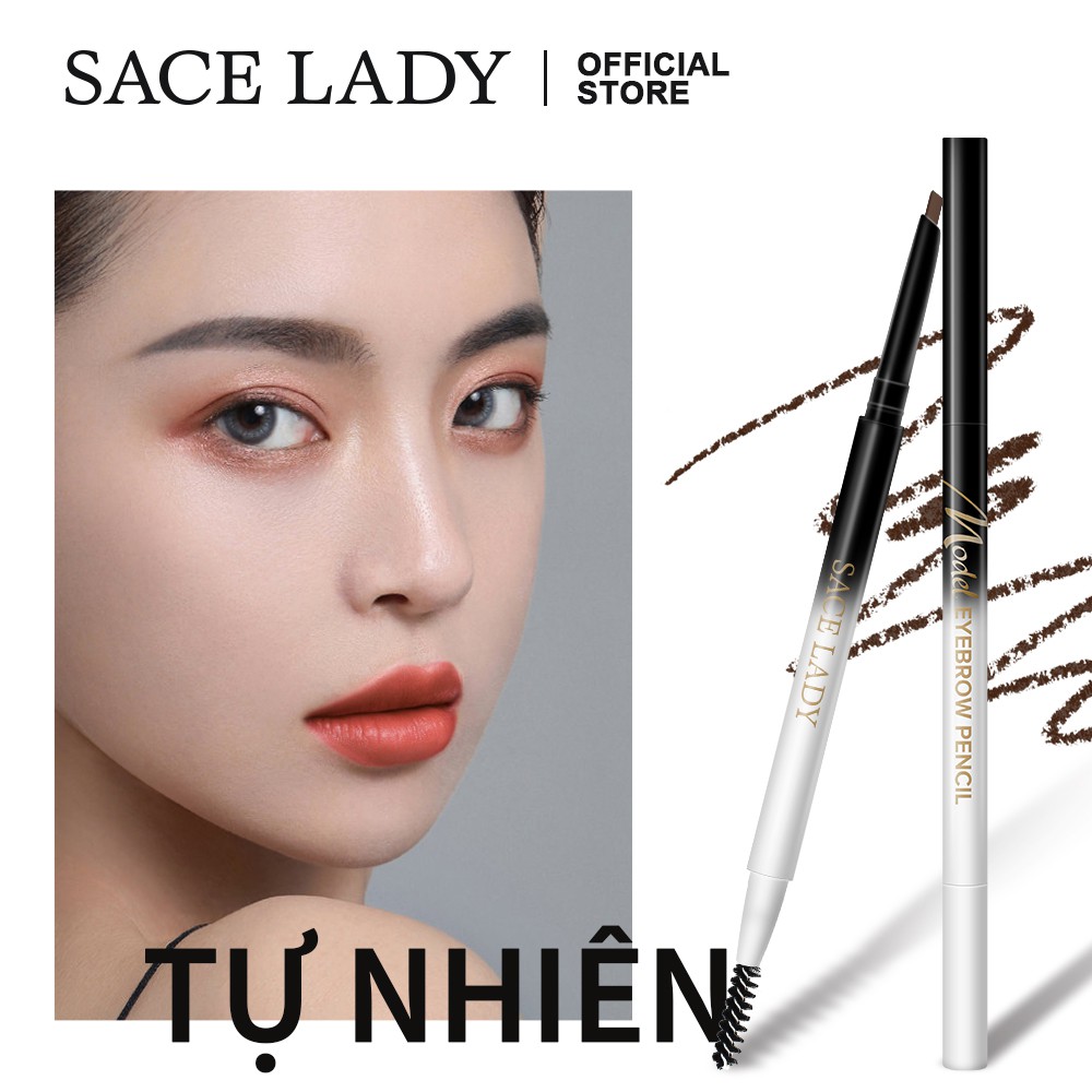 Bút chì kẻ lông mày SACE LADY siêu mịn trang điểm mắt chống nước lâu trôi 2 trong 1 0.12g/0.001Oz | BigBuy360 - bigbuy360.vn