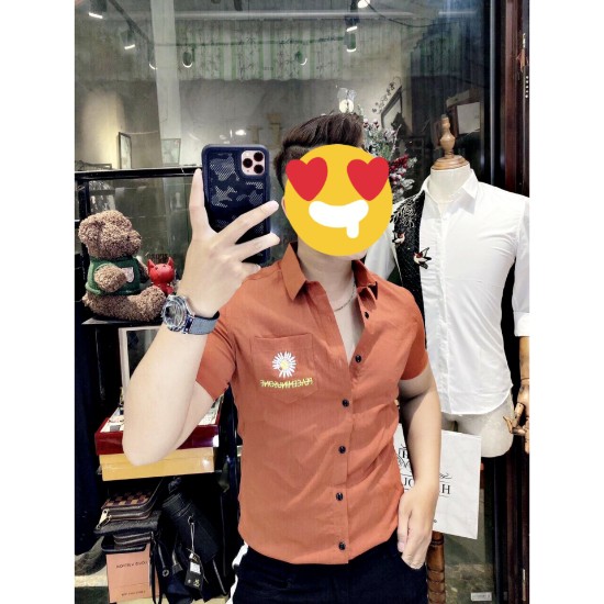 Áo Sơ Mi Đũi Nam Tay Ngắn Nhiều Màu Hot Trend.💖dainganstore💖 | BigBuy360 - bigbuy360.vn