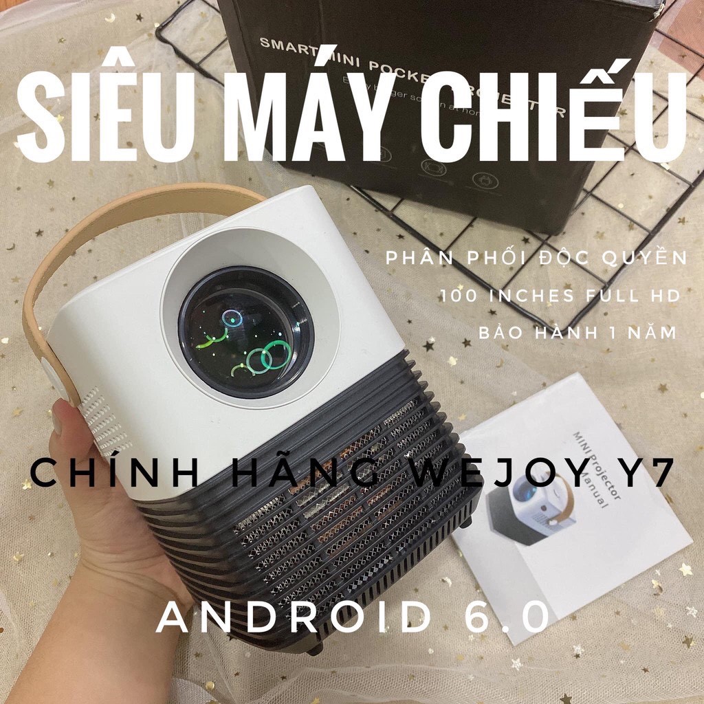 [CHÍNH HÃNG] SIÊU MÁY CHIẾU LED WEJOY Y7 1080P 100inh