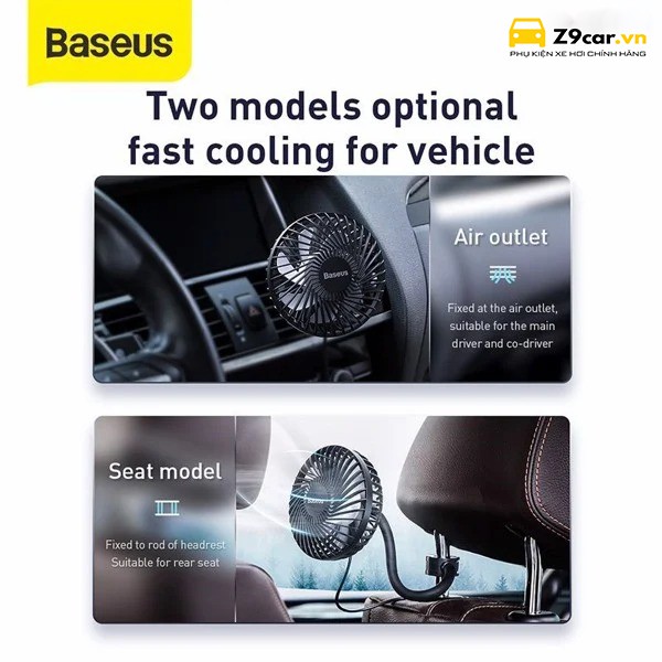 Quạt mini Baseus Baseus Departure Vehicle Fan dùng cho ô tô