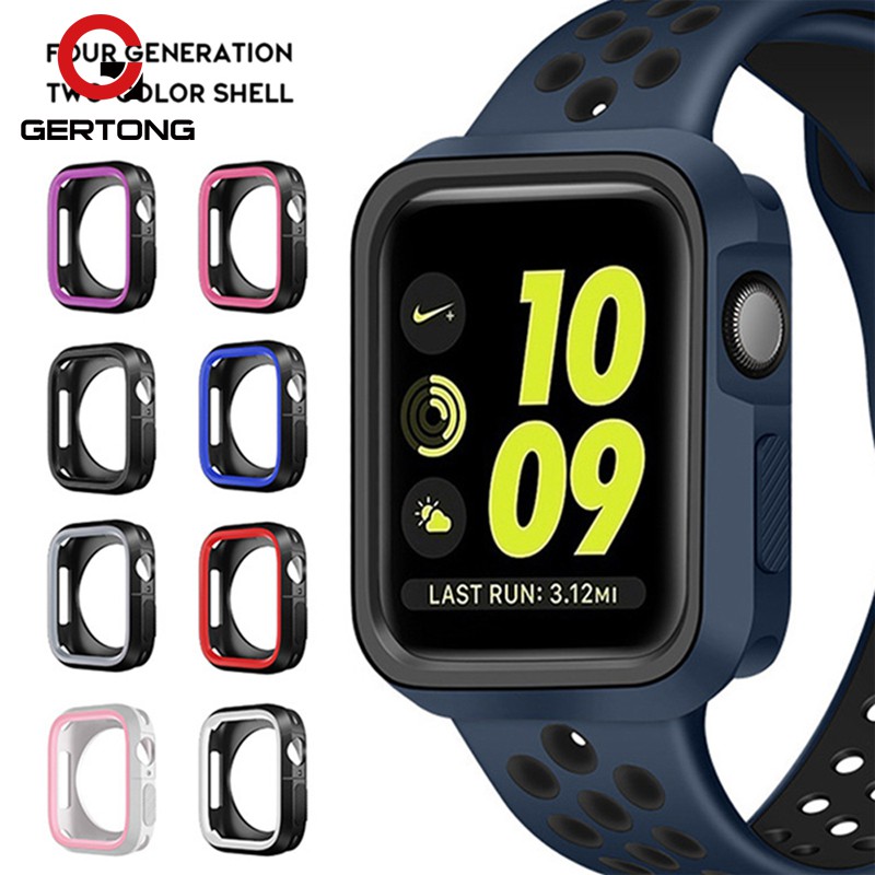 Ốp mềm bảo vệ cho đồng hồ thông minh Apple Watch Series 4 40mm 44mm 1 / 2 / 3 38mm 42mm