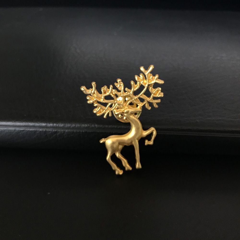 Trâm cài áo kim loại hình chú nai thời trang cho nữ