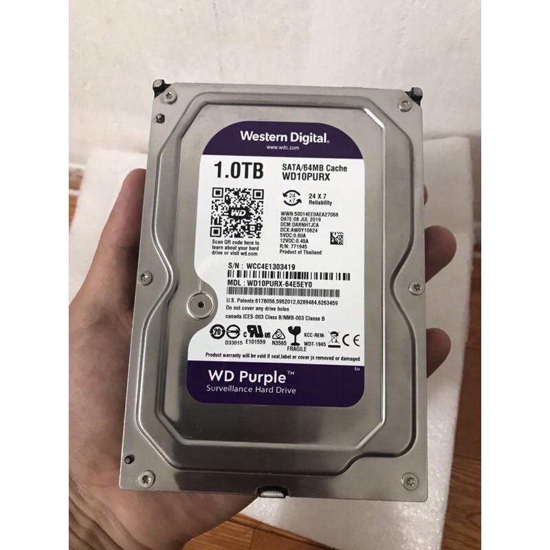 Ổ cứng camera WD Purple 1TB WD10PURZ