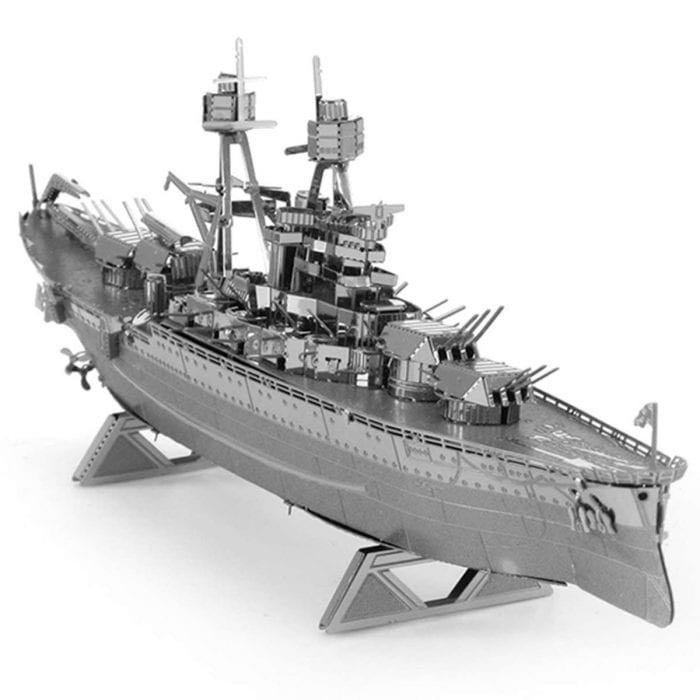 Mô hình 3D kim loại lắp ráp tàu khu trục hạm lớp USS Arizona [Chưa lắp]