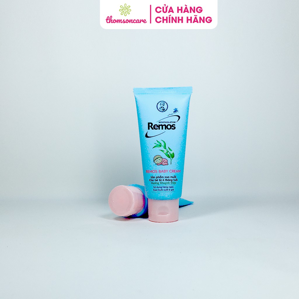 Kem chống muỗi Remos Baby Cream - Dành cho trẻ từ 6 tháng tuổi - Hương Khuynh Diệp - Tuýp 70g