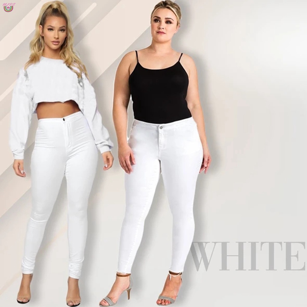MS High Waist Tummy Booty Slimming Butt Lift Plus-Size Denim Jeans Women &VN