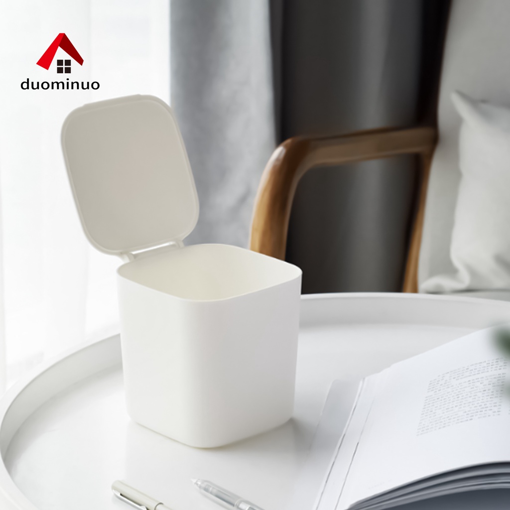 Giá Đỡ Thùng Rác Để Bàn Mini Sức Chứa Lớn Phong Cách Bắc Âu
