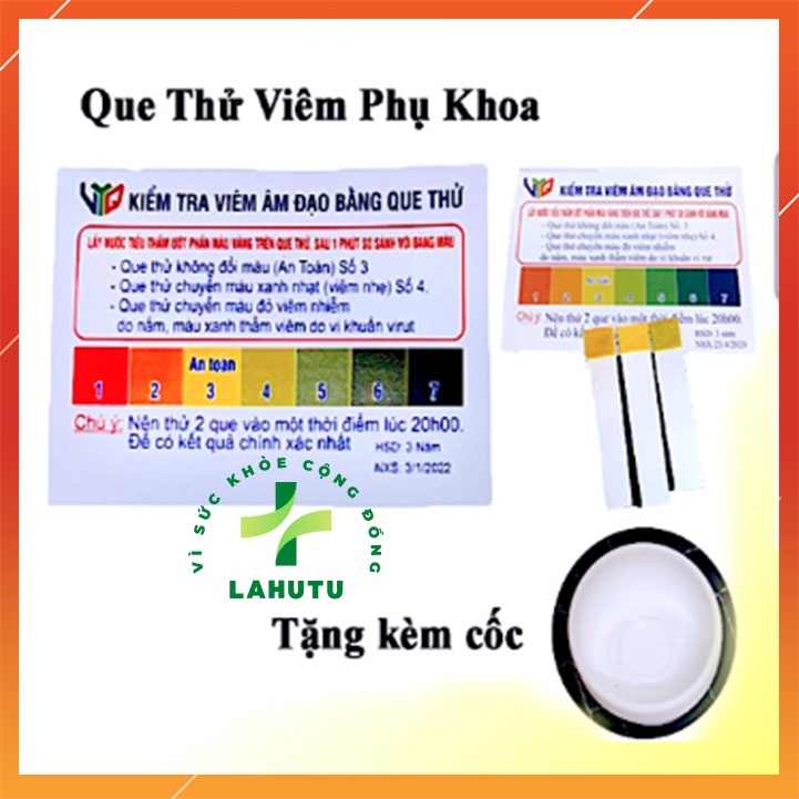 Que test viêm phụ khoa nhanh Thử viêm nhiễm âm đạo LAHUTU Che tên SP