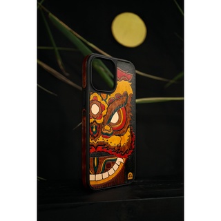 Ốp da điện thoại Đỏ Art - mẫu Thổ Lân - Ốp iphone/samsung - Doartvn
