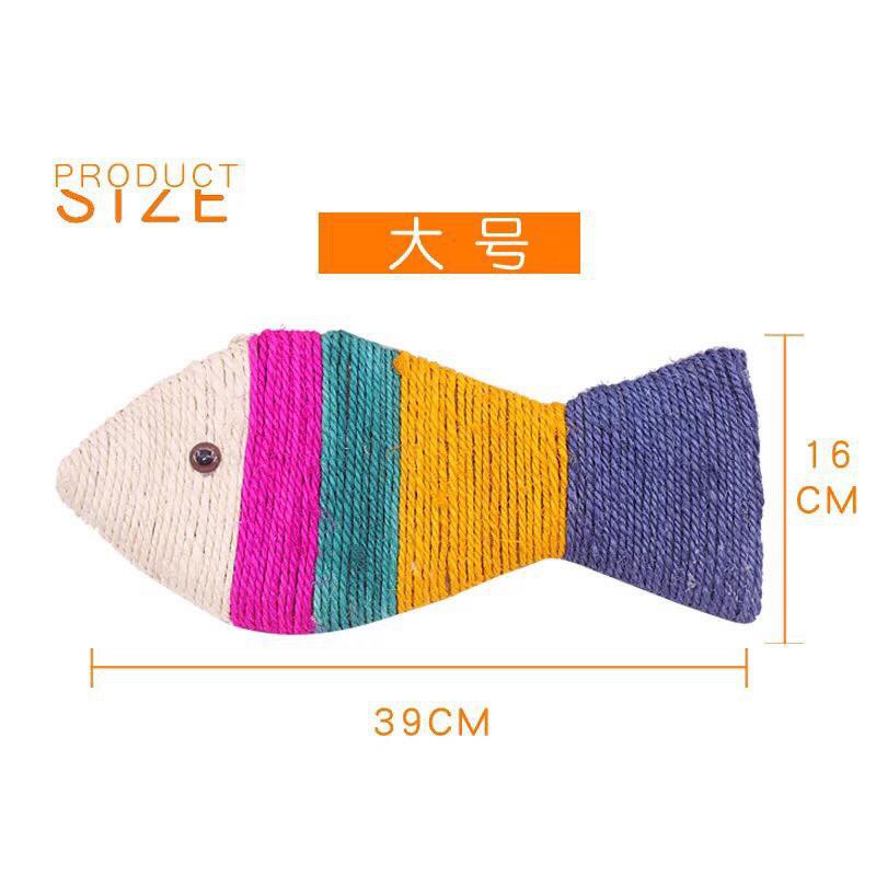 Cào móng cho mèo hình cá dây thừng đủ màu