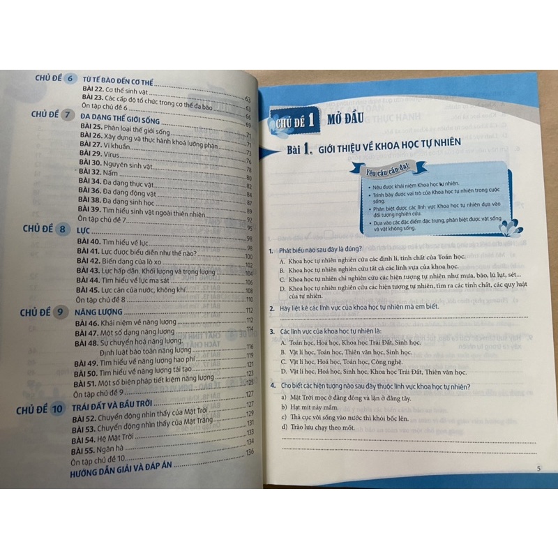 Sách - Bài tập khoa học tự nhiên 6 cơ bản và nâng cao