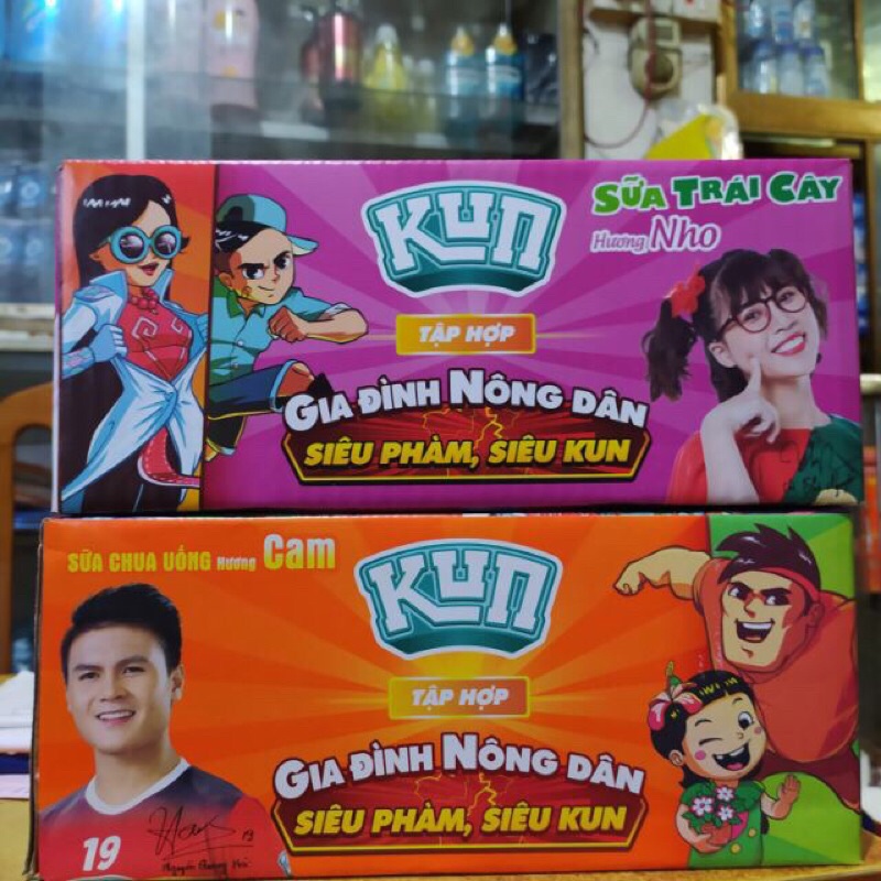 Thùng 24 túi sữa Kun 110ml