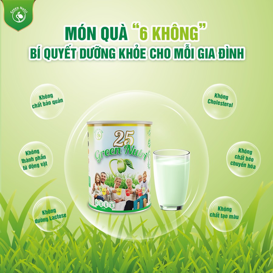 [Nhập Khẩu 100%] Sữa Hạt Ngũ Cốc 25 Green Nutri 300g (12 gói)