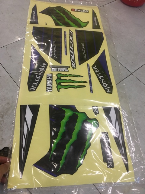 Tem rời Monster Decal trắng sữa &amp; Uv tỉ lệ 1.1 cover -1