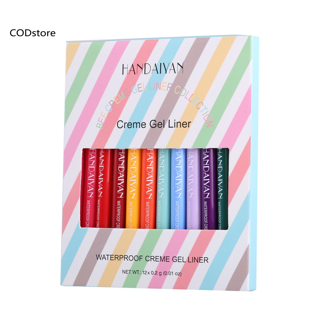 Bút kẻ mắt dạng gel màu sắc thời trang nhỏ gọn DIY
 | BigBuy360 - bigbuy360.vn